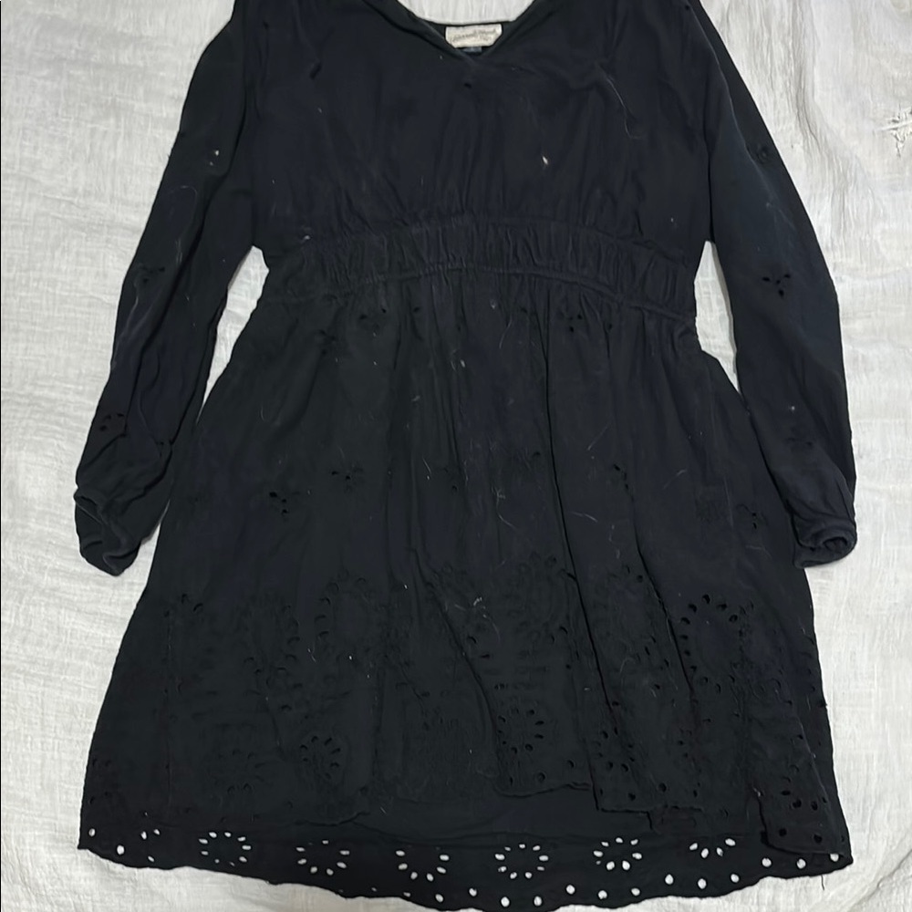 Women’s black spring floral dress